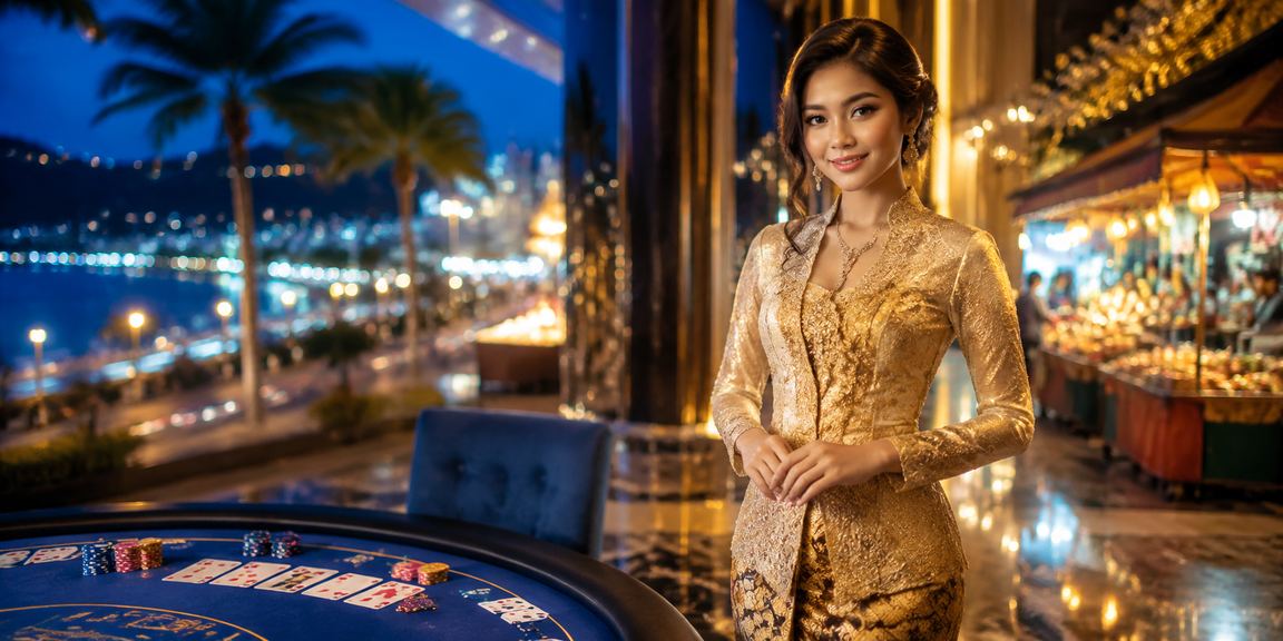 Permainan kad dan loteri di Kuantan dengan suasana pakaian tradisional kebaya